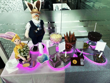 Mesa de brigadeiro decorada